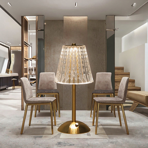 Senya-pro hiện đại sang trọng USB sạc <span class=keywords><strong>LED</strong></span> bảng đèn trắng bóng râm Acrylic Glass sắt cơ thể thông minh đèn nhà cho khách sạn - Product Image 2