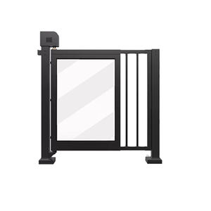 Panneaux enduits de barrière de <span class=keywords><strong>jardin</strong></span> en métal soudé de poudre extérieure de porte d'oscillation avec des tourniquets de sécurité - Product Image 6