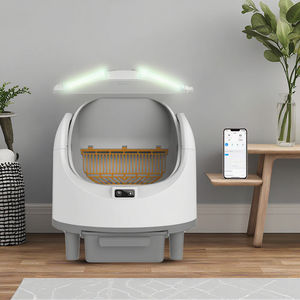 2025 Intelligente Katzentoilette mit Selbstreinigungsfunktion, Tuya App-Steuerung, anpassbare OEM-Dienstleistungen, Bestseller, Zubehör aus Kunststoff - Product Image 1