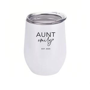 Tasse à œufs par sublimation très vendue, verre à vin de mariage, tasse isotherme en acier inoxydable 12oz, cadeau d'affaires - Product Image 5