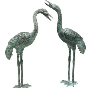 Escultura de Animales para Exteriores, Tortugas y Grullas de Bronce, 120 cm de Alto, 50 kg, Personalizable con Impresión Digital y Fundición - Product Image 1