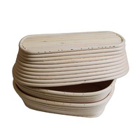 Panier de Fermentation Rond en Rotin Naturel Fait Main pour la Cuisson de la Pâte au Levain, Ensemble Banneton, Outils de Cuisine, Vente en Gros