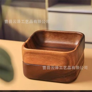 Cross-border wholesale of wooden <b>trays</b>, logo customizable, acacia wood <b>trays</b>, specializing in wooden <b>trays</b> for <b>snacks</b>, - Product Image 5