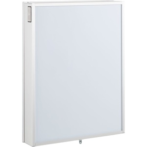 Armadietto per Medicinali Mars Villa Senza Cornice con Illuminazione LED Regolabile, Due Ripiani, Prese Integrate e Specchio Ingranditore Estraibile - Product Image 3