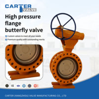 Vanne papillon triple excentrique à siège métallique haute pression Duplex 2205 FF à bride électrique IP67 pour environnements corrosifs PN63 DIN Manuelle