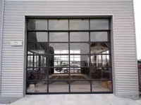 Porte de garage sectionnelle automatique en aluminium standard australien avec verre, avec ou sans cadre, porte de garage en métal pour maisons