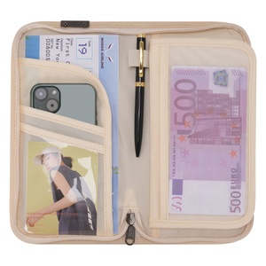 Bolso Bandolera de Nailon para Viaje, Porta Tarjetas, Boletos y Documentos, con Protección RFID Antirrobo, Porta Pasaportes con Correa Extraíble - Product Image 2