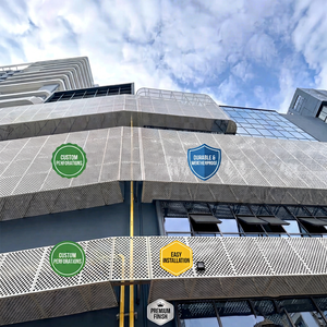 Panel de Revestimiento de Fachada de Pared Cortina de Aluminio Perforado Personalizado, Corte Láser, Revestimiento Exterior para Edificios - Product Image 5