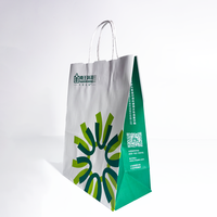 Sacs d'emballage biodégradables, tailles personnalisables et logo imprimé, sac en papier Eudr pour le shopping, sac en papier avec poignée
