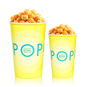 Contenedores de palomitas de maíz a prueba de grasa Cubos de palomitas de maíz desechables de cartón Tazas de palomitas de maíz para película - Product Image 5