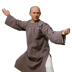 Diskon figur lilin aksi ukuran hidup Jet Li selebriti terkenal