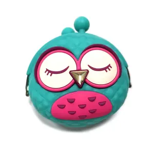 Cartera de silicona personalizada con dibujos animados, monedero, cartera 3D de goma suave con cremallera para regalo, monedero para chico - Product Image 6
