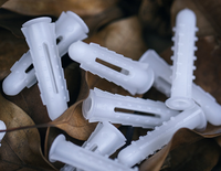 Noeud d'ancrage de prise murale en plastique en nylon de 6mm Développer les kits de clous pour le système de mesure de pouce de construction