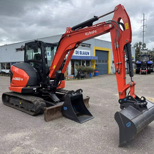 KX060-5 Mini Excavator and Clean <b>Track</b> 40 Ton Operating Weight with Hydraulic <b>Pump</b> Gearbox and Motor for Sale - Product Image 1