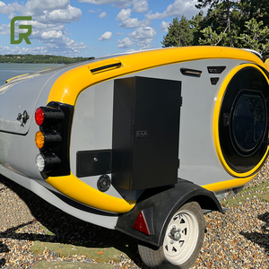 Mini remolque RV personalizable de fibra de vidrio en forma de lágrima para remolques de viaje de Camping a la venta - Product Image 5