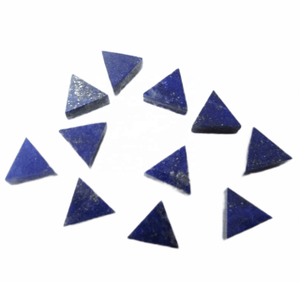 Piedras Preciosas de Lapislázuli Natural en Forma de Triángulo Azul, Cabujón Plano para Joyería, Tamaño Personalizado, Proveedor de Piedras de Nacimiento, Marca AMARA - Product Image 4