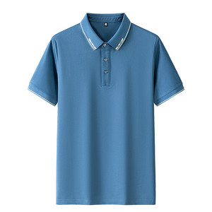 Camiseta Polo de Manga Corta, Color Sólido, Poliéster, Ropa de Trabajo, Uso Diario, Verde Activo - Product Image 3