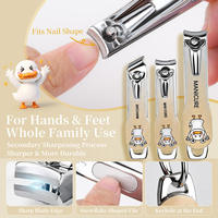 Ensemble de soins des ongles en acier au carbone, 10 pièces, kit professionnel de manucure et pédicure, coupe-ongles, pince à cuticules, outils de beauté