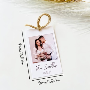 Emballage cadeau personnalisé avec image et texte, décoration de mariage, accessoires vestimentaires - Product Image 3