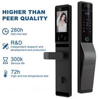 3D Face ID Slimme Deurvergrendeling Palm Vein WiFi Camera IP65 Waterdicht Houten Deur Slimme Sloten