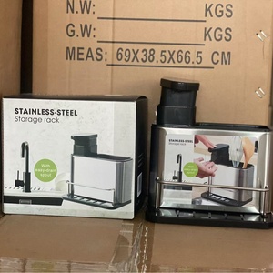 Juego de vajilla de acero inoxidable multifuncional todo en uno, herramientas de limpieza, nueva cocina, fregadero doméstico, almacenamiento, <span class=keywords><strong>jaula</strong></span> para palillos, drenaje - Product Image 3