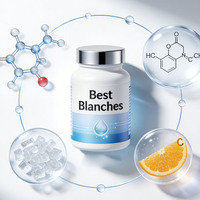 Capsules de Vitamines C Double Couche pour Soins de la Peau, Éclaircissantes et Blanchissantes, Super Vitamines C en Capsules