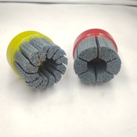 Brosse abrasive industrielle en carbure de silicium OEM en forme de disque pour polissage, ébavurage et finition de surface, 10x5cm, longueur des poils 1 pouce