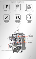 Machine d'emballage automatique VFFS pour liquides (jus, lait, sauce, huile, eau) – Machine d'emballage verticale pneumatique de formage, remplissage et scellage
