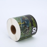 Échantillon gratuit personnalisé autocollants ronds transparents clairs avec estampage d'étiquettes imperméables en vinyle
