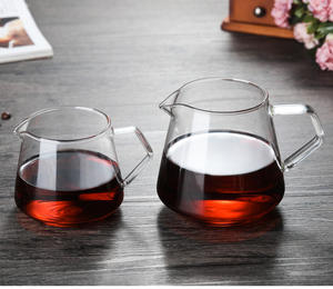 מכירה לוהטת זכוכית קפה שרת לשפוך קפה לגין 400ml 650ml שקוף זכוכית קפה סיר - Product Image 6