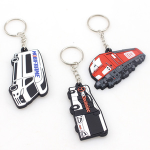 Tùy chỉnh 3D mềm <span class=keywords><strong>PVC</strong></span> Keychain với logo dập nổi thép không gỉ Keychain - Product Image 4