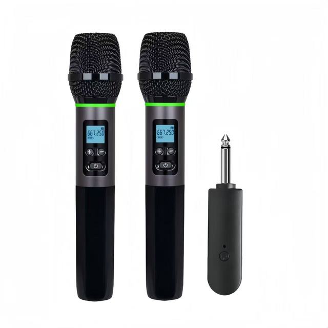 Universal Portable Handheld Wireless Microphone with Type C Connector for Karaoke Speaker-Noise Cancelling