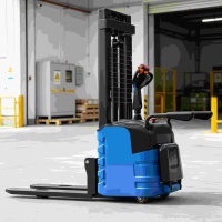 Gerbeur électrique autoporté CDD15 CDD20 1,5T 2T avec roues en polyuréthane, transpalette élévateur QMIGA pour entrepôt, empilage de marchandises, certifié CE