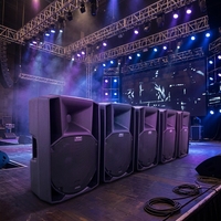 SAWA Audio ART 715-A MK5 Enceinte de scène active portable 15 pouces 1400W, système de sonorisation au sol, enceintes amplifiées professionnelles