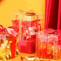 Boîtes d'emballage en plastique PET/PVC transparentes pliables pour les cadeaux de mariage
