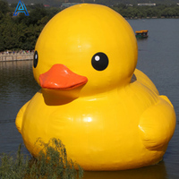 Lake River Beach Park Show Exposition Énorme grand grand PVC air Blow Canard gonflable Canard jaune Poulet Animal Canard géant Modèle
