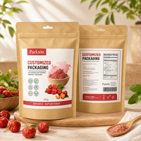 Sachet Doypack en papier kraft sur mesure, solution d'emballage souple adaptée aux poudres et aux exigences de produits uniques