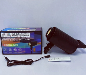 Kit d'éclairage <span class=keywords><strong>vidéo</strong></span> <span class=keywords><strong>LED</strong></span> COB professionnel 100W, <span class=keywords><strong>lampe</strong></span> de studio RVB réglable <span class=keywords><strong>pour</strong></span> YouTube, diffusion en direct <span class=keywords><strong>et</strong></span> photographie - Product Image 3