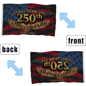 Bandera Patriótica de EE. UU. para el 250 Aniversario, con Águila, 1776-2026, Decoración con Efecto Desgastado para el Día de la Independencia Americana - Product Image 3