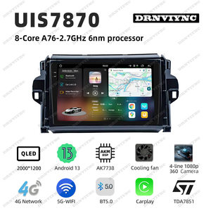 วิทยุติดรถยนต์ระบบ<span class=keywords><strong>แอนดรอยด์</strong></span> 2K 7870 8Core พร้อม Carplay GPS DSP เครื่องเล่นเสียงและวิดีโอ สำหรับรถยนต์โตโยต้า ไฮลักซ์ ฟอร์จูนเนอร์ 2 ปี 2015 - <span class=keywords><strong>2022</strong></span> - Product Image 2