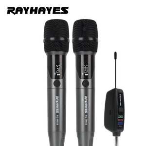מערכת מיקרופון אלחוטית מקצועית כפולה RAYHAYES RG-H15S 2.4G לקריוקי עבור וידאוקה - Product Image 1