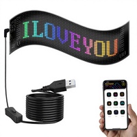 Pantalla LED Flexible Personalizada para Camiones, 1080P, 1200cd, Programable, con Animaciones y Letreros Desplazables, Resistente al Agua IP65, Gama de Colores P3