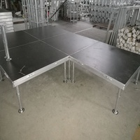 Plataforma de Escenario Chaoda de Altura Ajustable, Certificada por TUV, Aleación de Aluminio 6082-T6/6061-T6, Dimensiones Personalizables, Capacidad de Carga de 800 kg