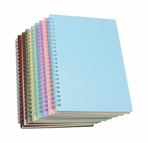 High Quality Wholesale A5 College Ruled Hardcover Spiral Binding 70-80gsm Paper <b>Journal</b> Daily Notebook Customized Logo for Gift - Product Image 1