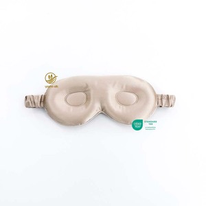 Masque pour les yeux en soie de mûrier 100% pure 19 Momme, personnalisé, vente en gros, 3D, sans pression, élastique et réglable - Product Image 2