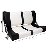 Siège double pour bateau, chaise de marin, siège de capitaine personnalisé, siège passager réversible pour bateau de luxe, yachts et bateaux à moteurs