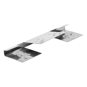 Système de montage solaire : Plaque de mise à la terre en acier inoxydable avec double pointe pour installation photovoltaïque, sablée - Product Image 2