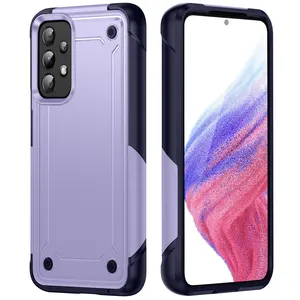 Hybrid 2 in 1 PC+TPU armor shockproof defender case back cover for Samsung A32 A33 A52 A53 A73 5G S23 ULTRA PLUS A14 A03S A71