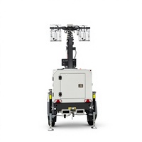 Diesel-Generator-Beleuchtungsturm mit Teleskopmast, Höhenverstellbar, Mobiles Lichtgerät