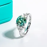 Bague en argent sterling 925 de la marque MuShan, sertie de moissanite VVS, bague scintillante pour femmes, plaquée or véritable 18 carats, bijoux brevetés MST